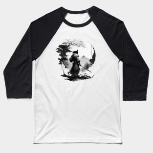 Sumi-e art samurai Baseball T-Shirt